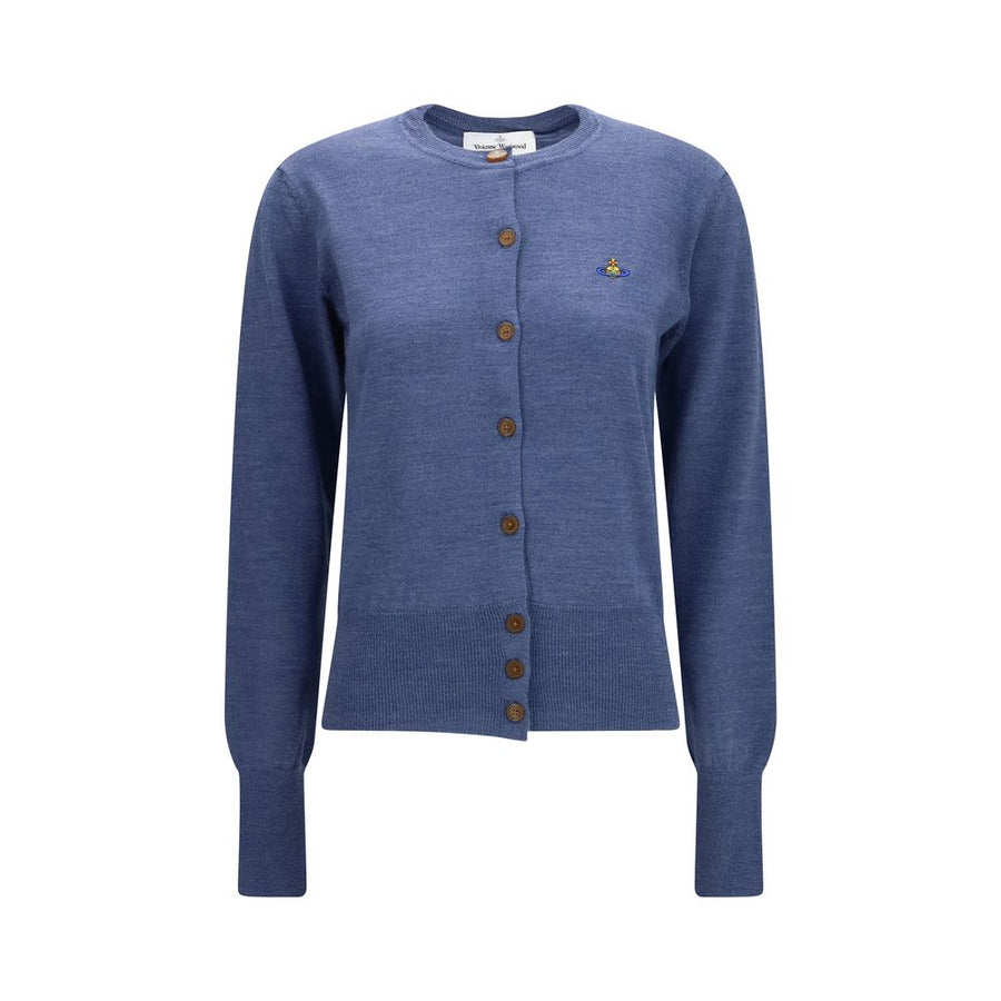 Vivienne Westwood Blue Wool Oves Aries Cardigan