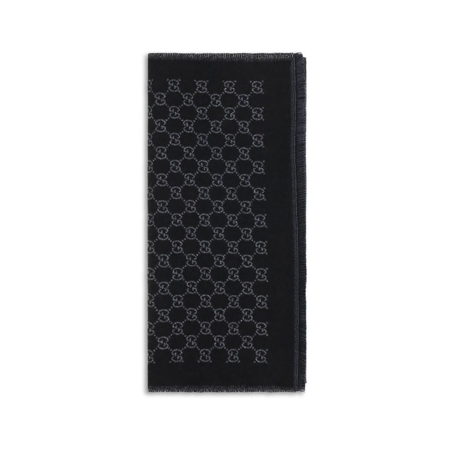 Gucci Black Wool Oves Aries Scarf
