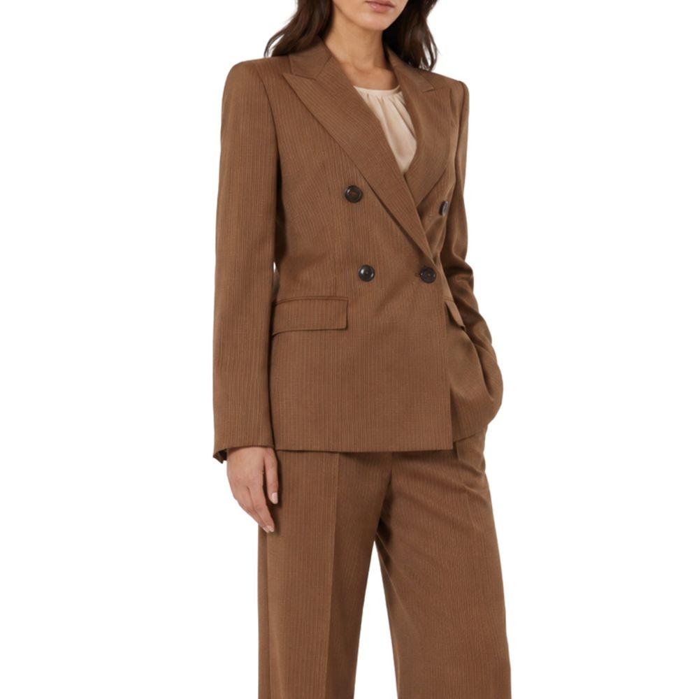 Max Mara Brown Virgin Wool Blazer