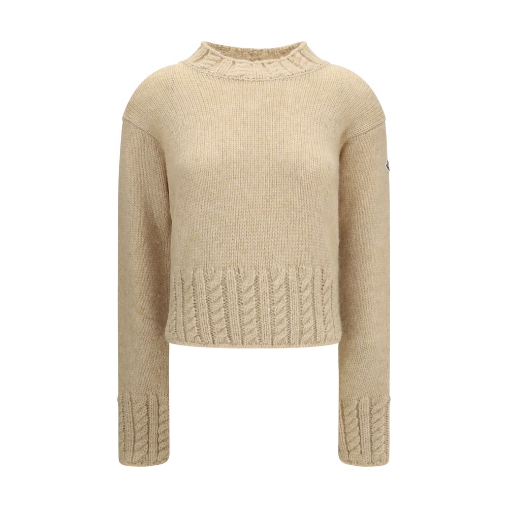 Moncler Beige Alpaca Vicugna Pacos Sweatshirt