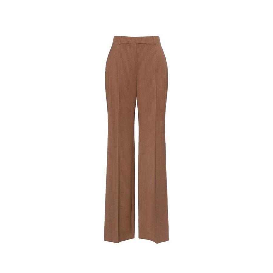 Max Mara Brown Virgin Wool Dress Pants