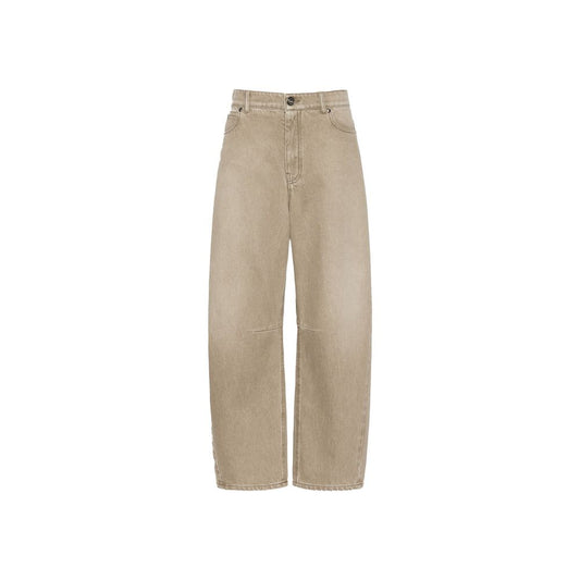Max Mara Beige Cotton Jeans Denim