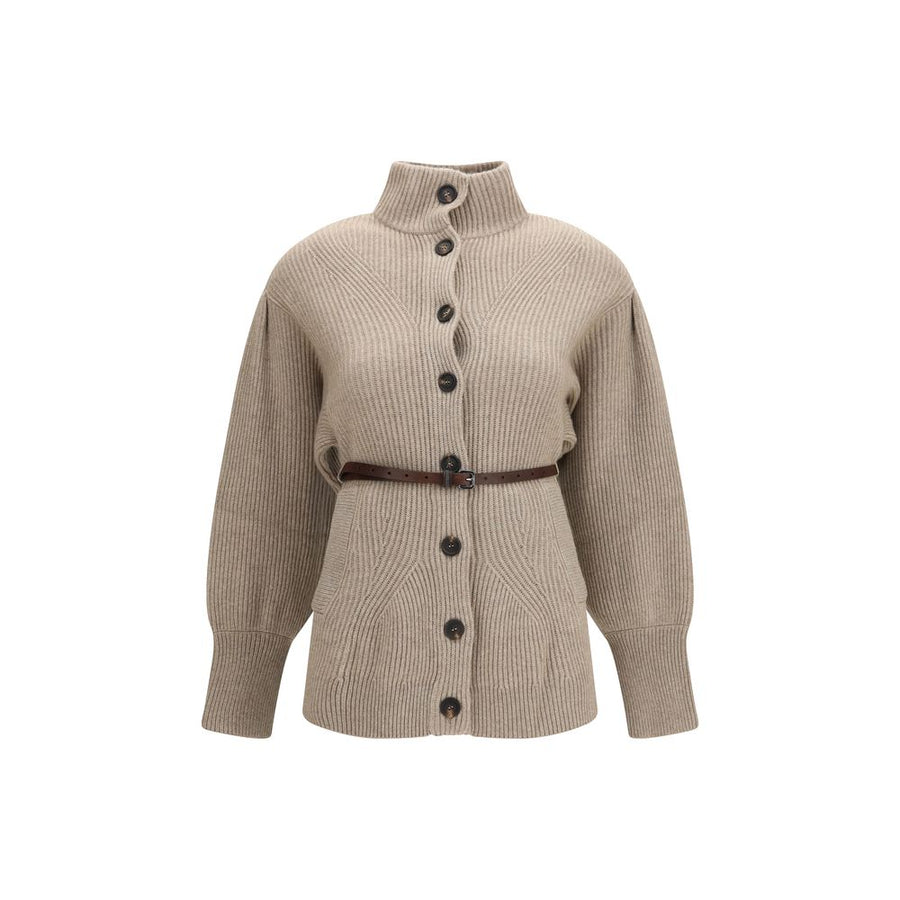 Brunello Cucinelli Beige Wool Oves Aries Cardigan