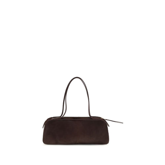 Khaite Black Calf Leather Bos Taurus Shoulder Bag