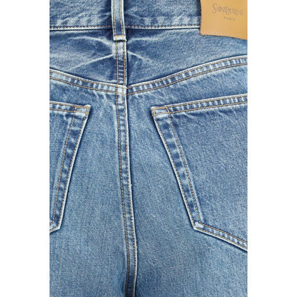 Saint Laurent Blue Cotton Jeans Denim