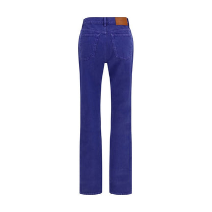 Chloé Blue Cotton Straight-Leg Jeans