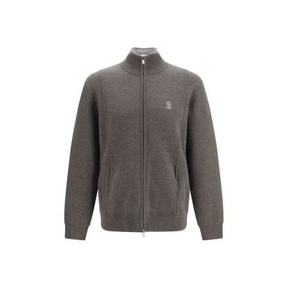 Brunello Cucinelli Bicolor Cashmere Cardigan