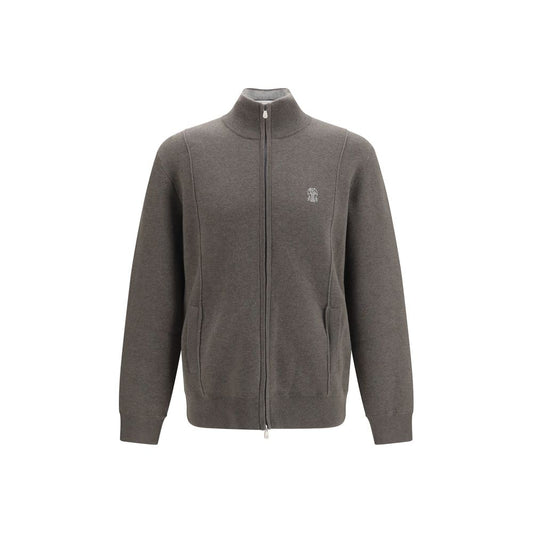 Brunello Cucinelli Bicolor Cashmere Cardigan