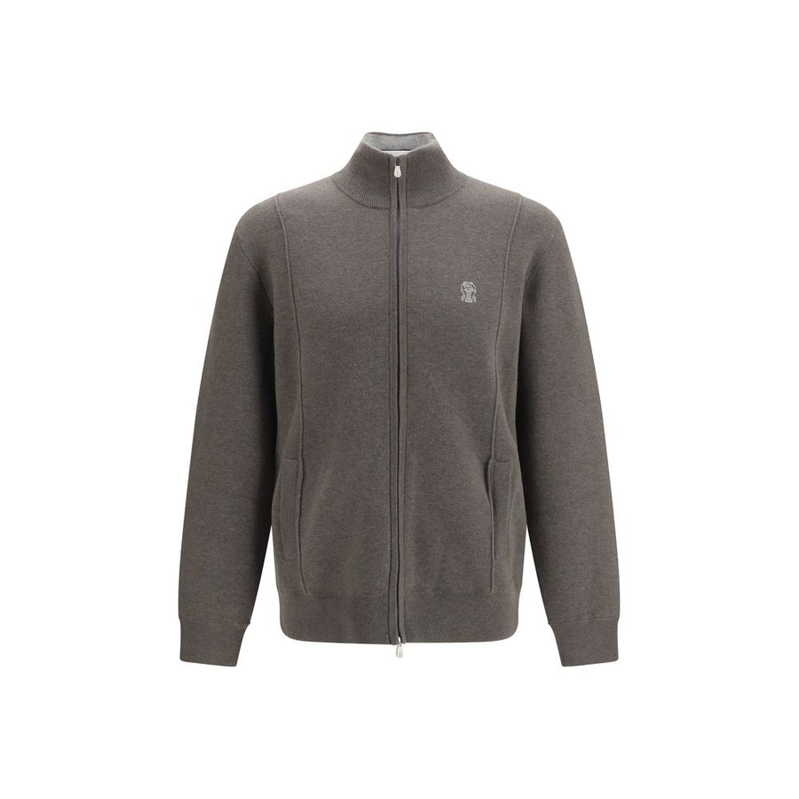 Brunello Cucinelli Bicolor Cashmere Cardigan