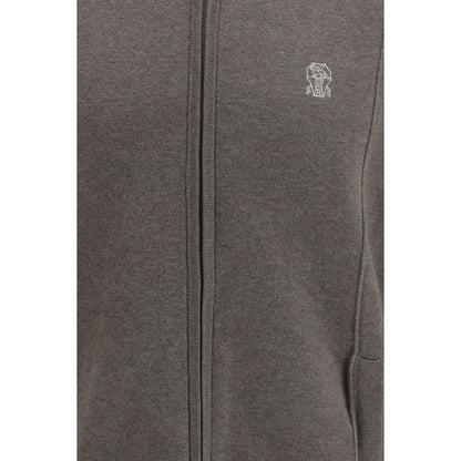 Brunello Cucinelli Bicolor Cashmere Cardigan