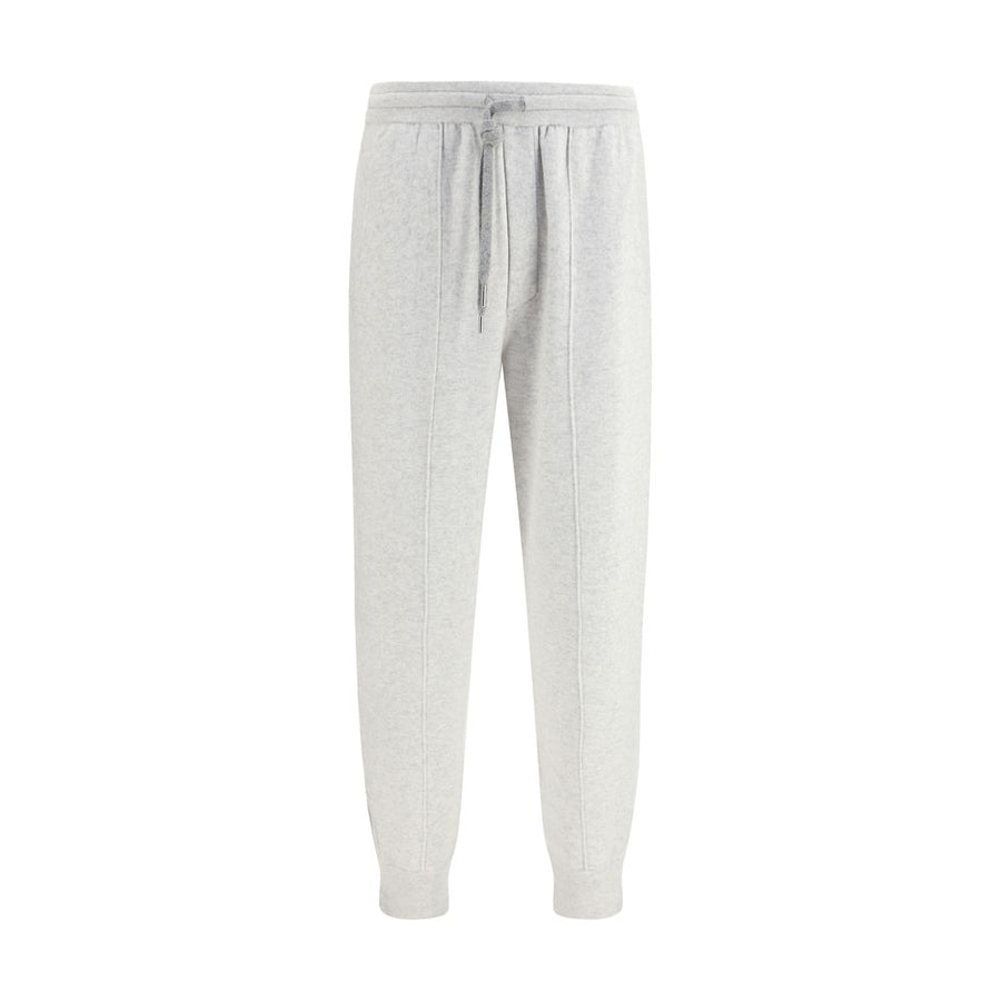 Brunello Cucinelli Gray Cashmere Athletic Pants