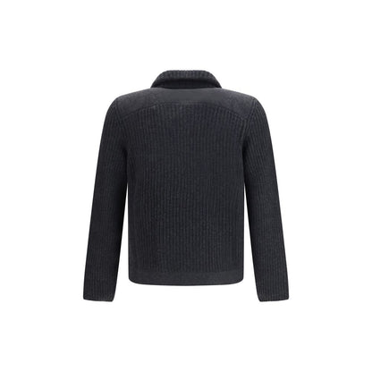 Brunello Cucinelli Gray Cashmere Cardigan
