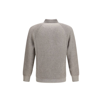 Brunello Cucinelli Gray Cashmere Sweatshirt