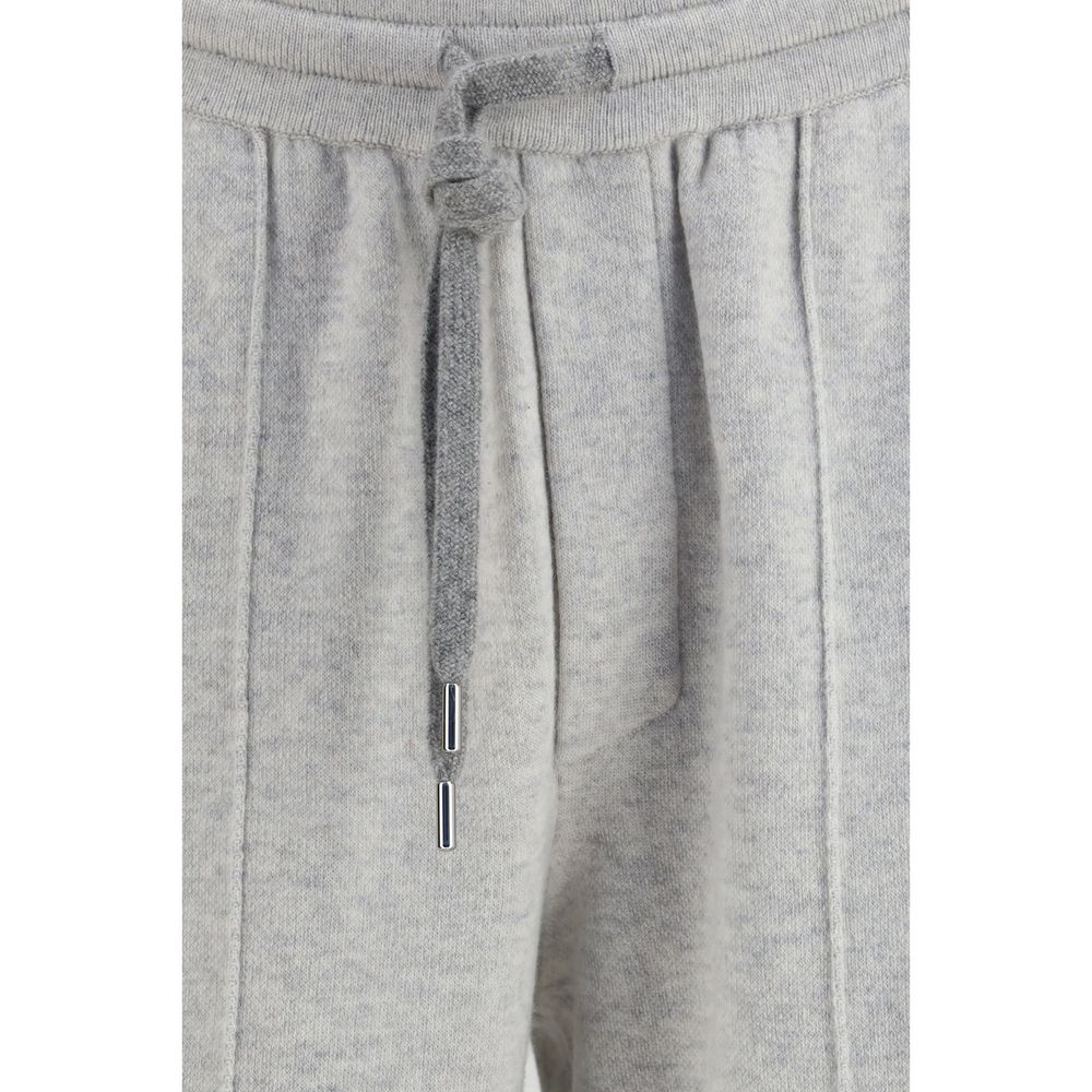 Brunello Cucinelli Gray Cashmere Athletic Pants