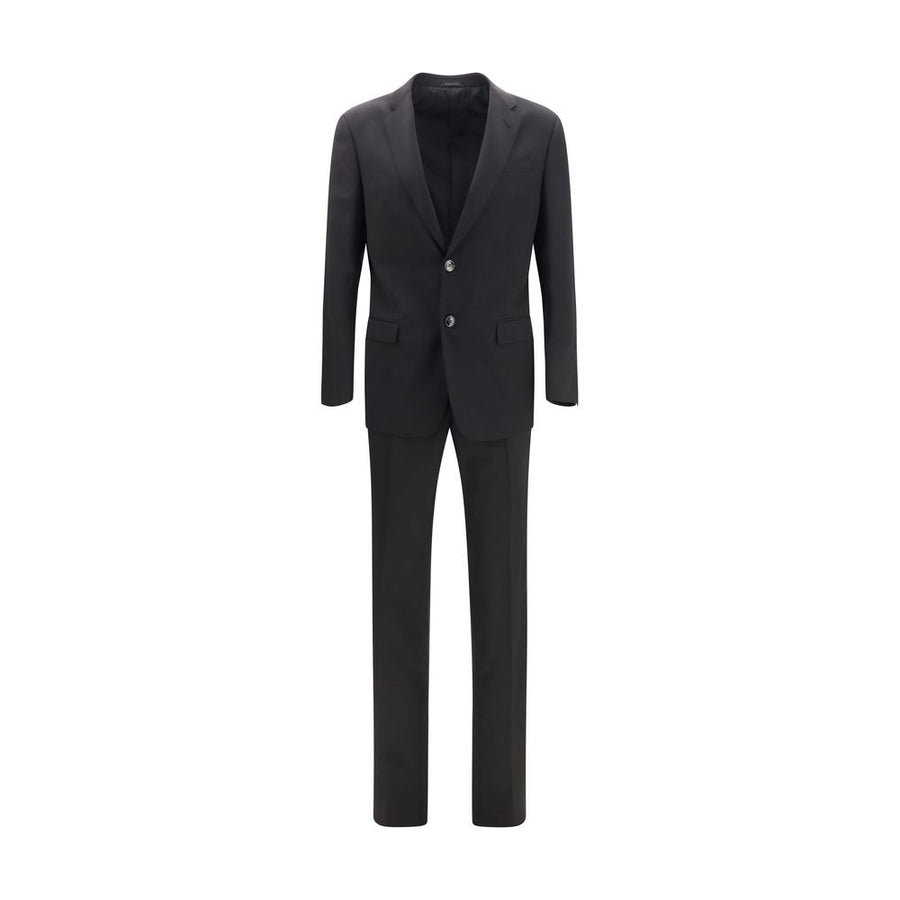 Giorgio Armani Black Wool Oves Aries Two-Piece Suit