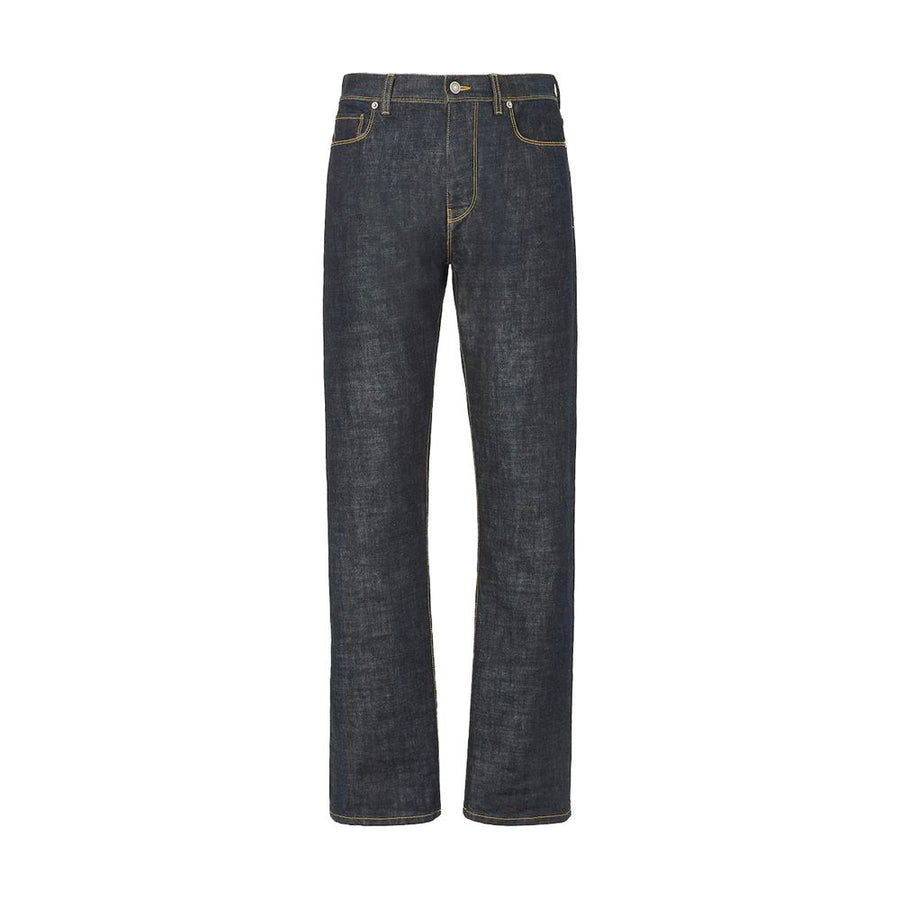 Fendi Blue Cotton Slim Fit Jeans