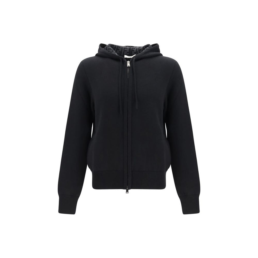 Fendi Black Cashmere Hoodie