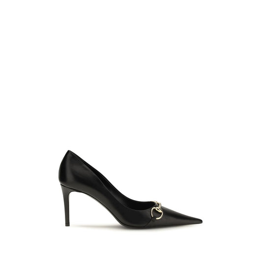 Gucci Black Goatskin High Heel Pumps