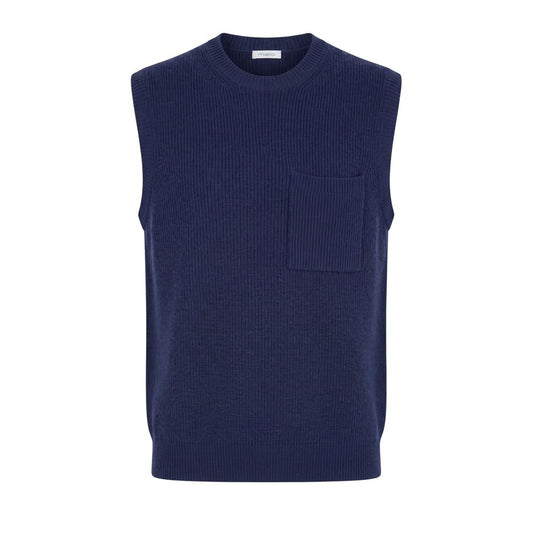 Malo Blue Wool Men's Sweater