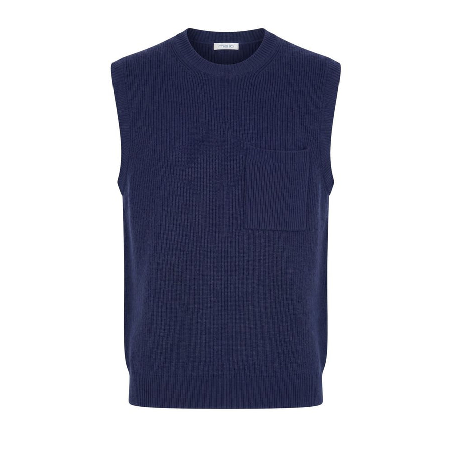 Malo Blue Wool Men's Sweater