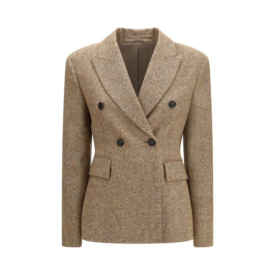 Brunello Cucinelli Beige Wool Oves Aries Full-Length Jacket
