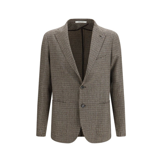 Tagliatore Brown Wool Oves Aries Blazer