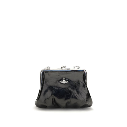 Vivienne Westwood Black Calf Leather Bos Taurus Handbag
