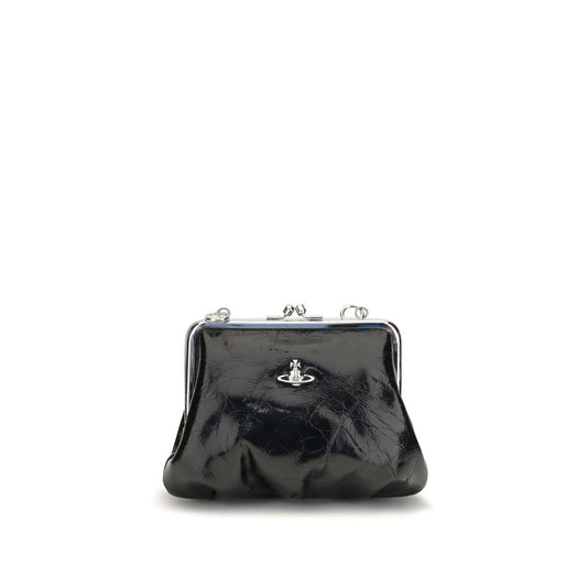 Vivienne Westwood Black Calf Leather Bos Taurus Handbag