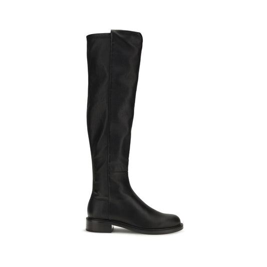 Stuart Weitzman Black Napa Leather / Calf Bos Taurus Over The Knee