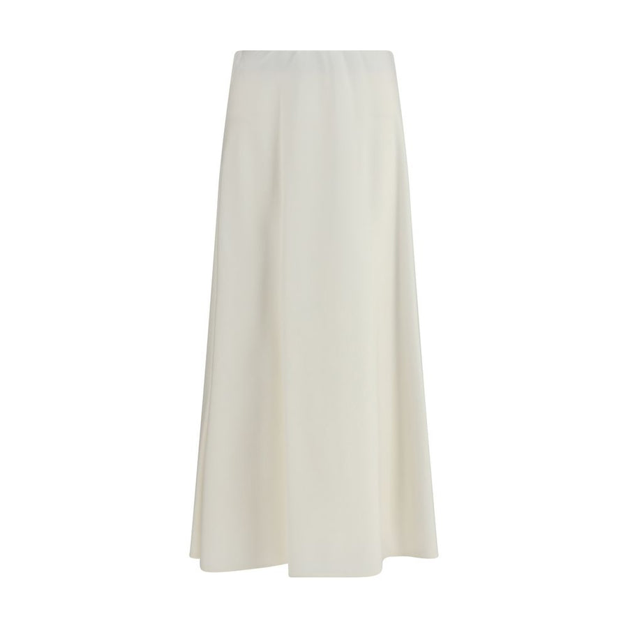 Brunello Cucinelli Beige Wool Oves Aries Midi Skirt