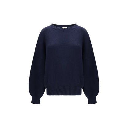 Khaite Blue Cashmere Sweatshirt