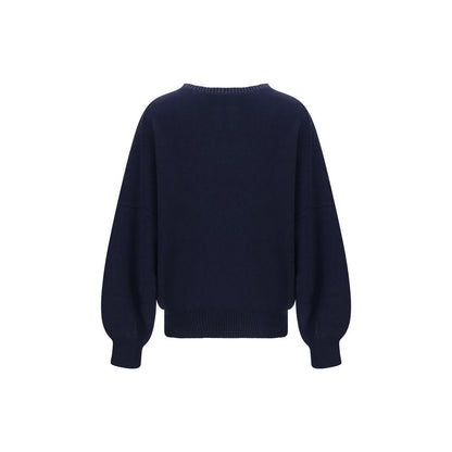 Khaite Blue Cashmere Sweatshirt