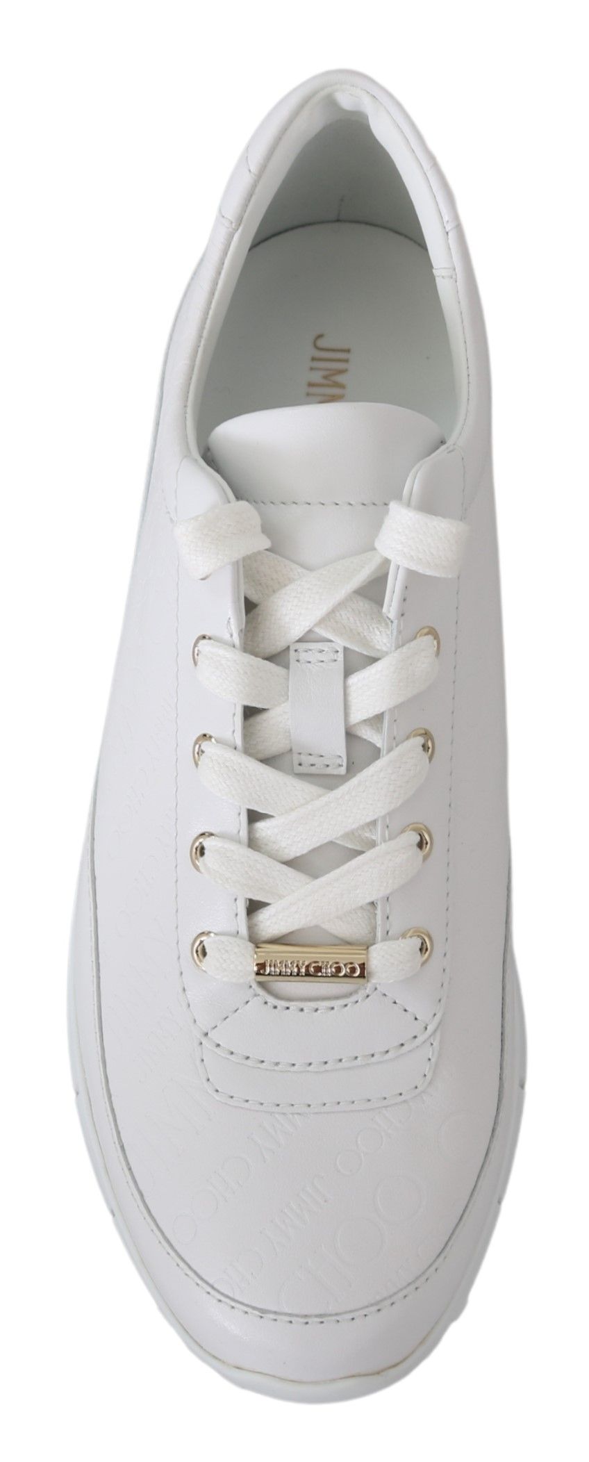 Jimmy Choo Elegante weiße Ledersneaker