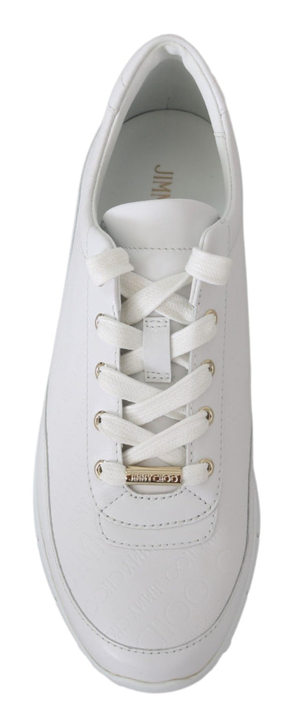 Jimmy Choo Elegante weiße Ledersneaker