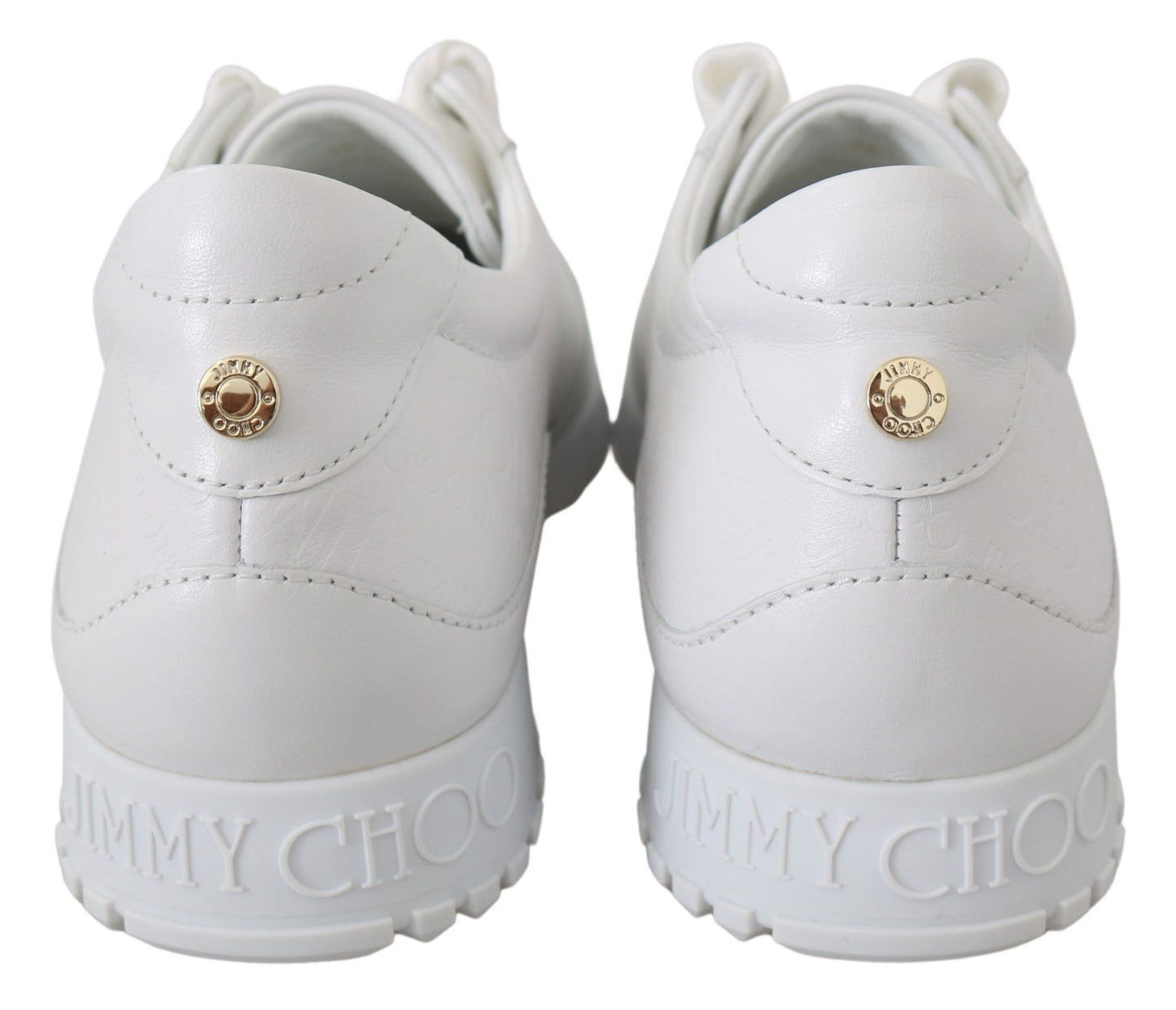 Jimmy Choo Elegante weiße Ledersneaker