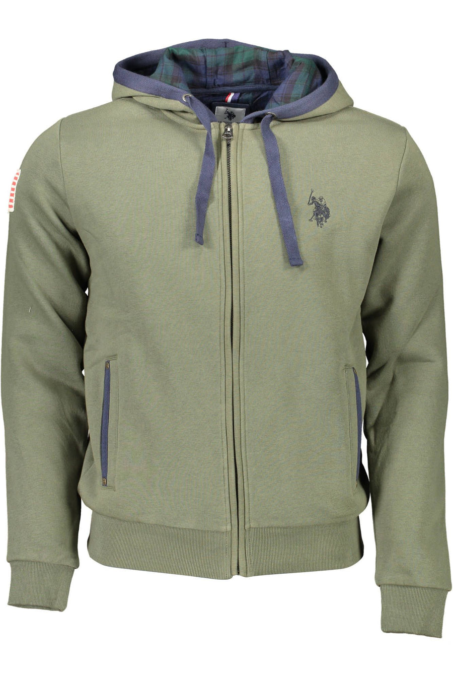 US POLO ASSN. Grüner Baumwollpullover für Herren