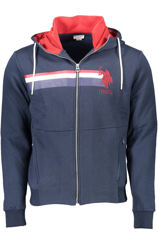 US POLO ASSN. Blauer Herrenpullover aus Baumwolle