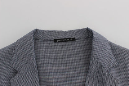 Master Coat Blue Double Breasted Regular Fit Blazer