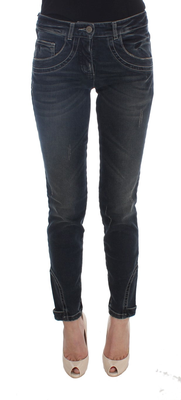 Ermanno Scervino – Slim Fit-Jeans aus Baumwollmischung in Blau