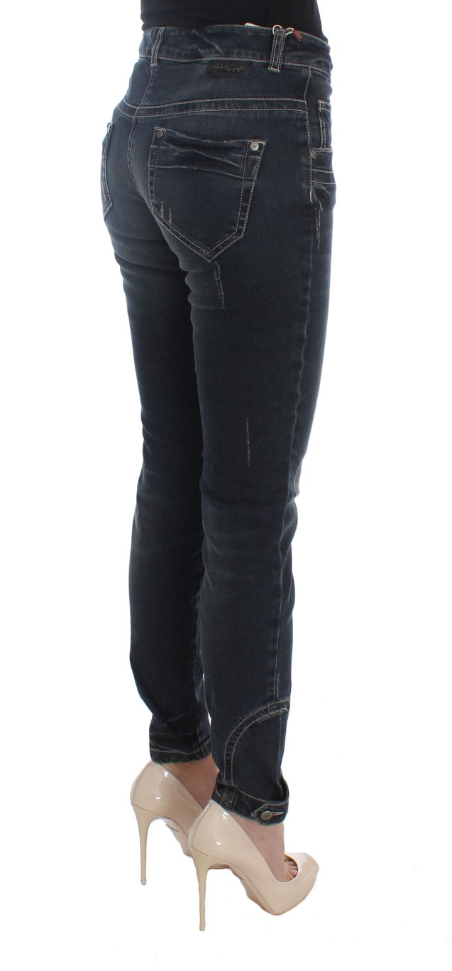 Ermanno Scervino – Slim Fit-Jeans aus Baumwollmischung in Blau