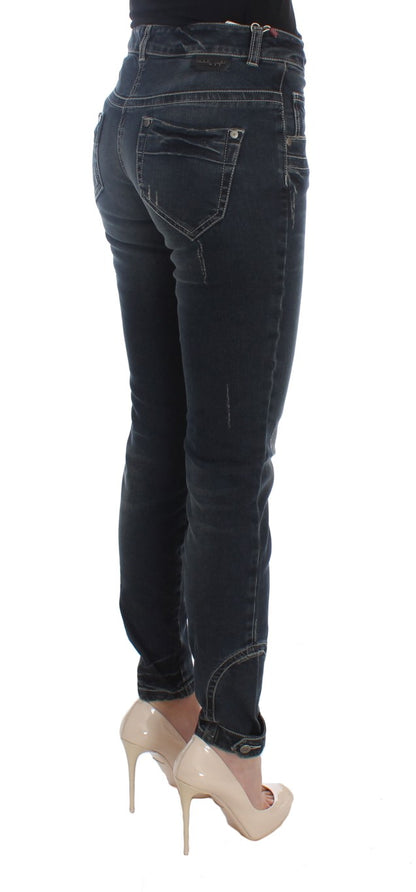 Ermanno Scervino – Slim Fit-Jeans aus Baumwollmischung in Blau