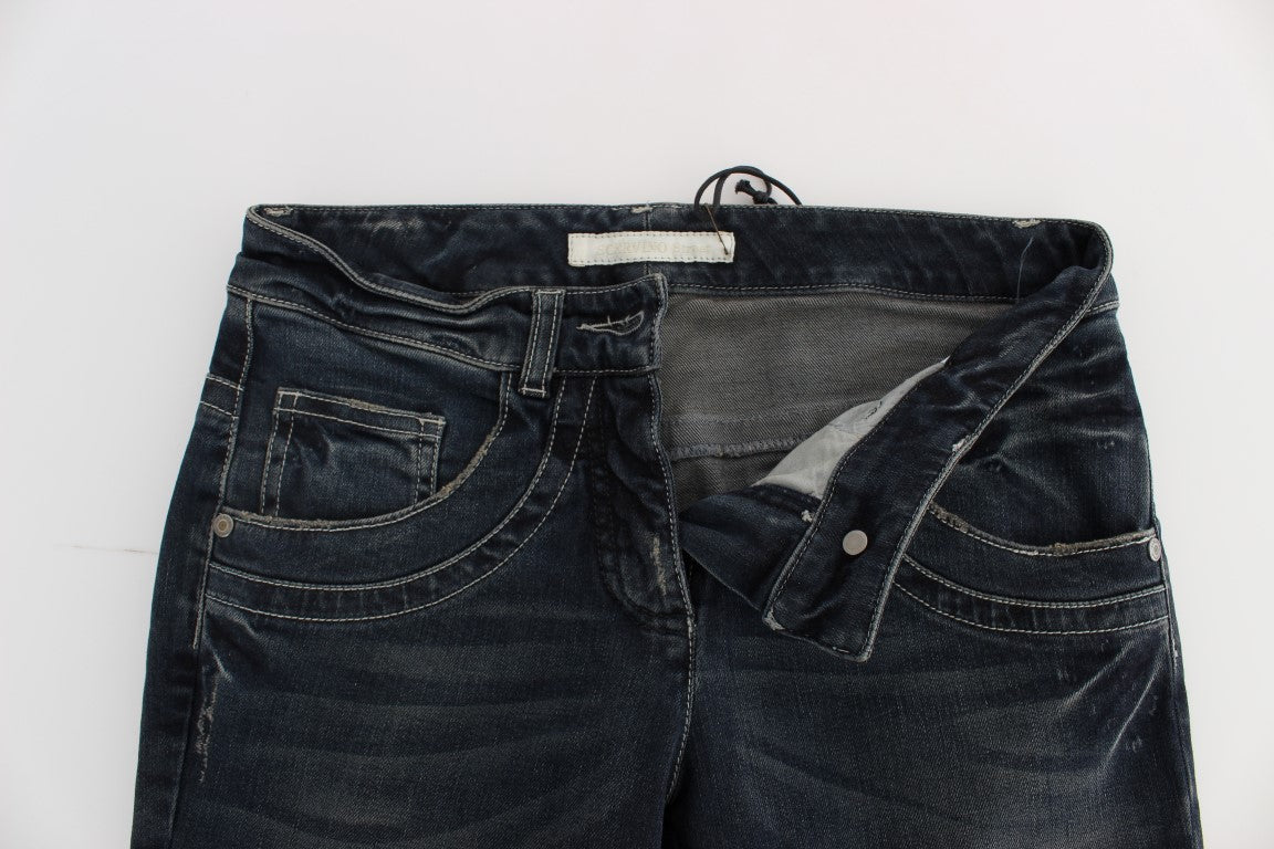 Ermanno Scervino – Slim Fit-Jeans aus Baumwollmischung in Blau