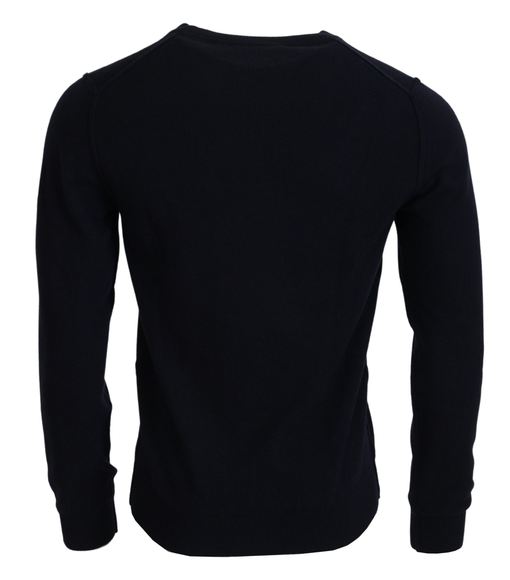 Dolce &amp; Gabbana Blauer Kaschmirpullover mit iit-Print