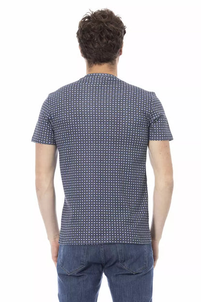 Baldinini Trend Graues Herren-T-Shirt aus Baumwolle