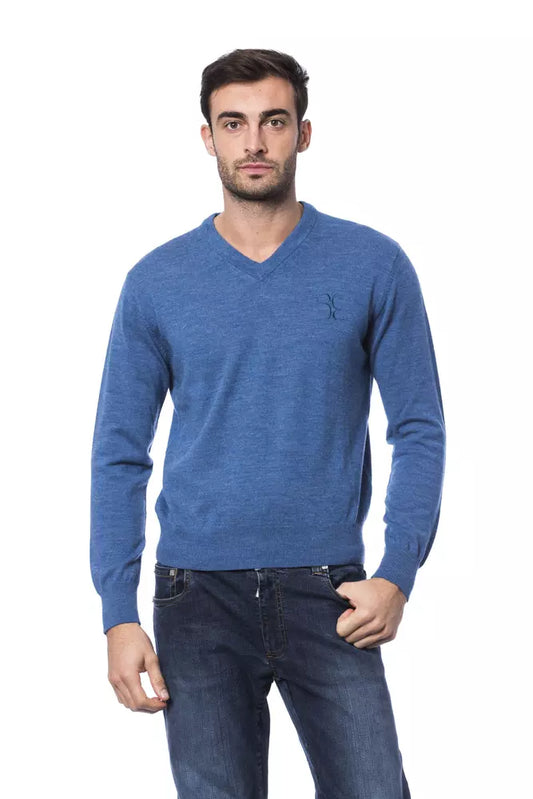 Billionaire Italian Couture – Pullover aus Merinowolle mit Stickerei und Rundhalsausschnitt