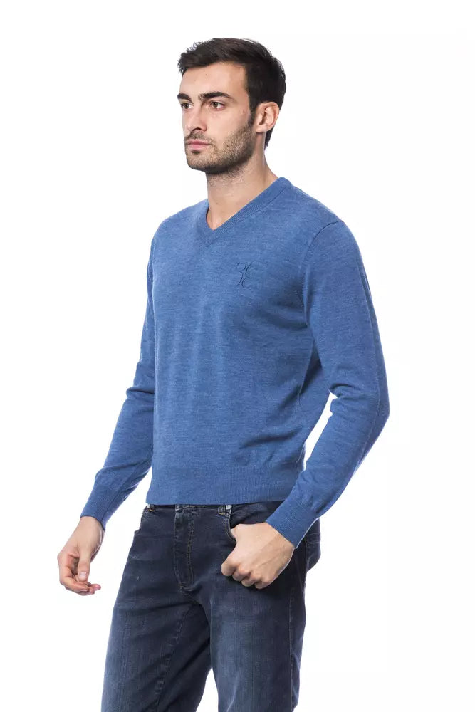 Billionaire Italian Couture – Pullover aus Merinowolle mit Stickerei und Rundhalsausschnitt