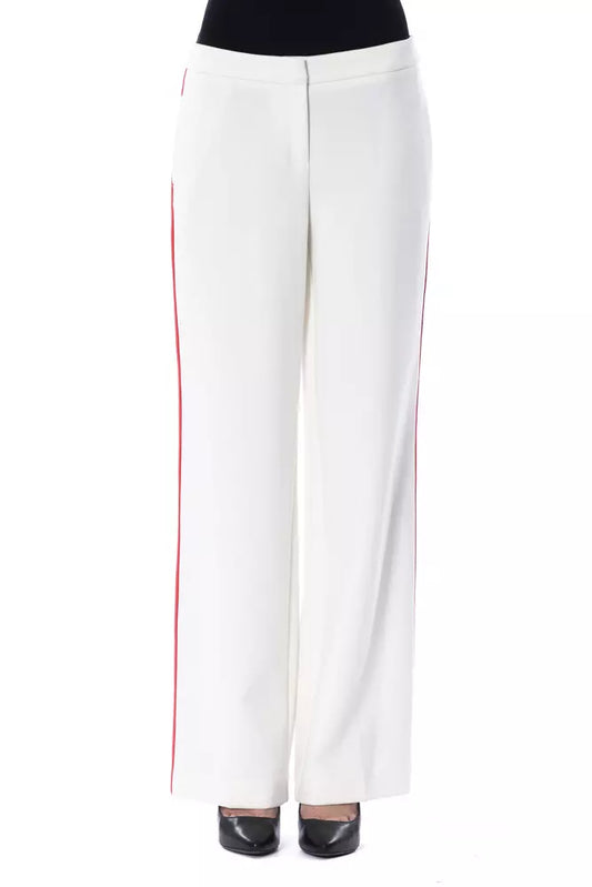 BYBLOS White Polyester Women's Pant