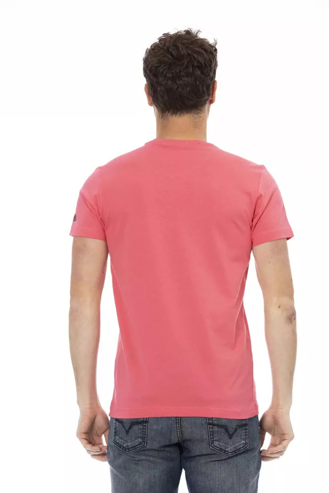 Trussardi Action Mehrfarbiges Herren-T-Shirt aus Baumwolle