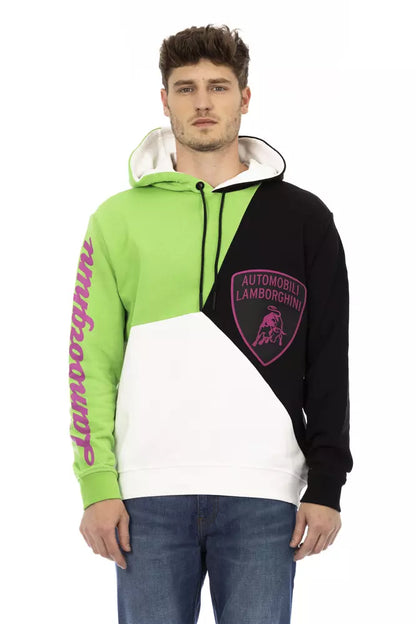 Automobili Lamborghini Herren-Kapuzenpullover aus weißer Baumwolle