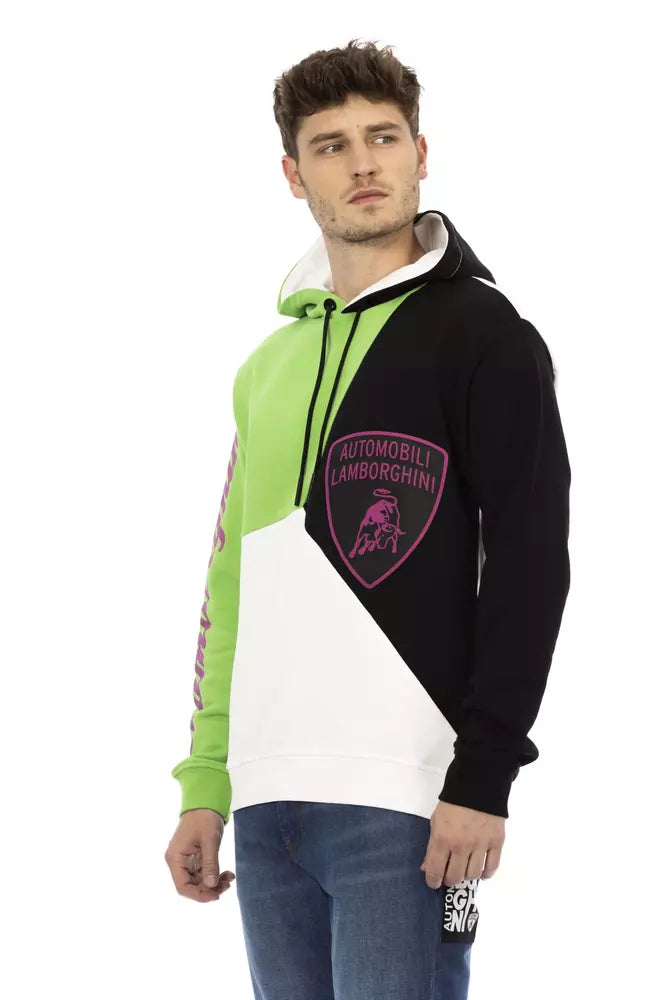 Automobili Lamborghini Herren-Kapuzenpullover aus weißer Baumwolle